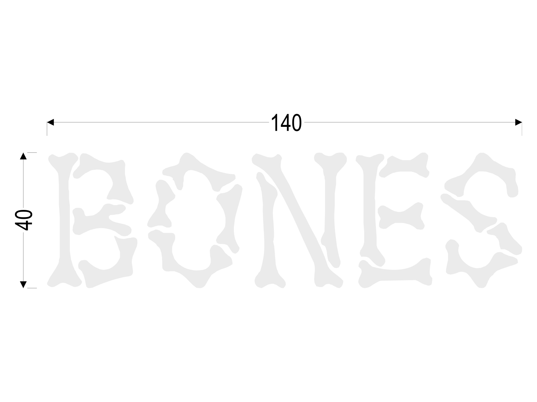 Bones | Normaler Transferdruck