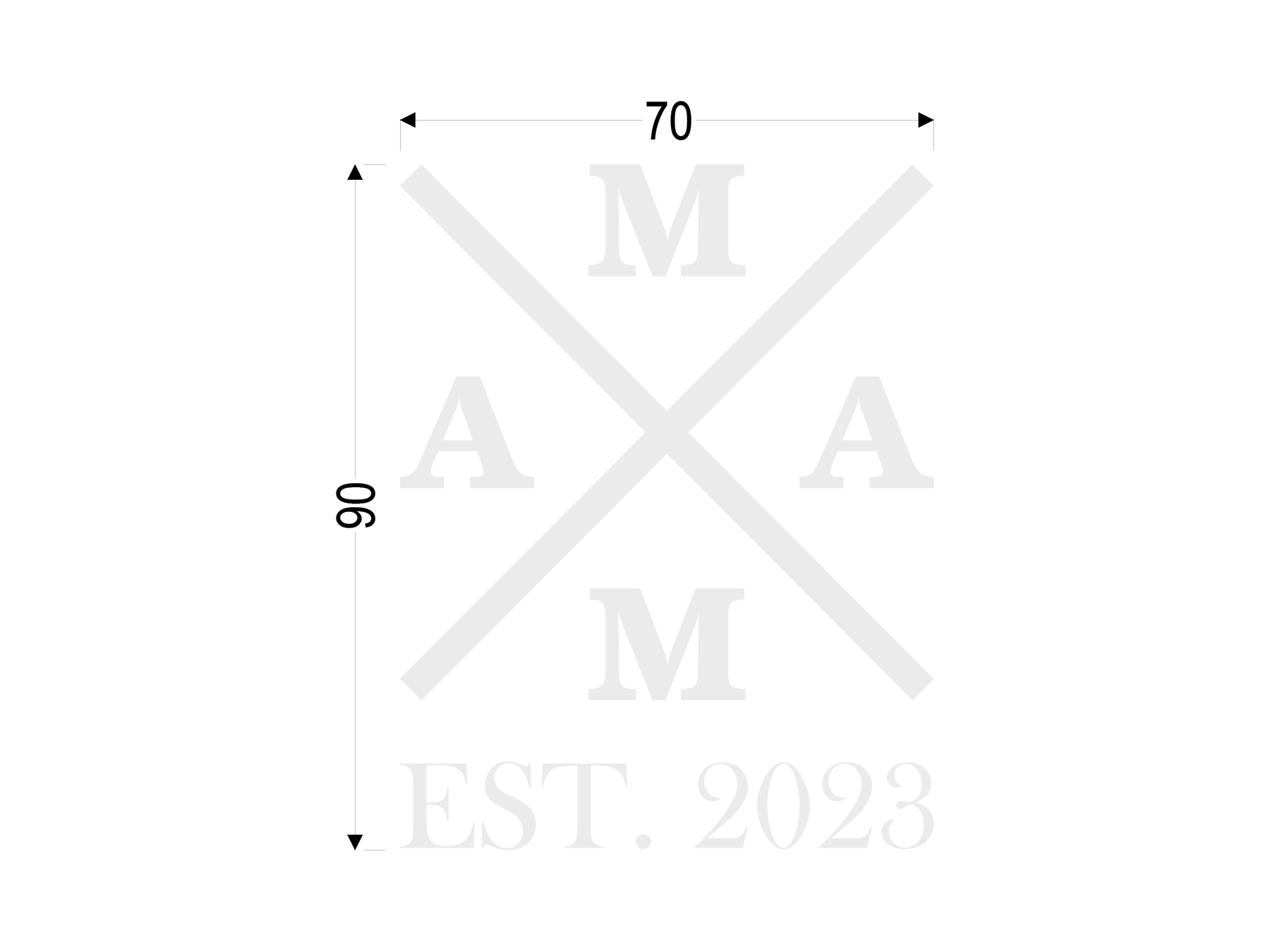 MAMA 2023 weiß | Kleiner Transferdruck