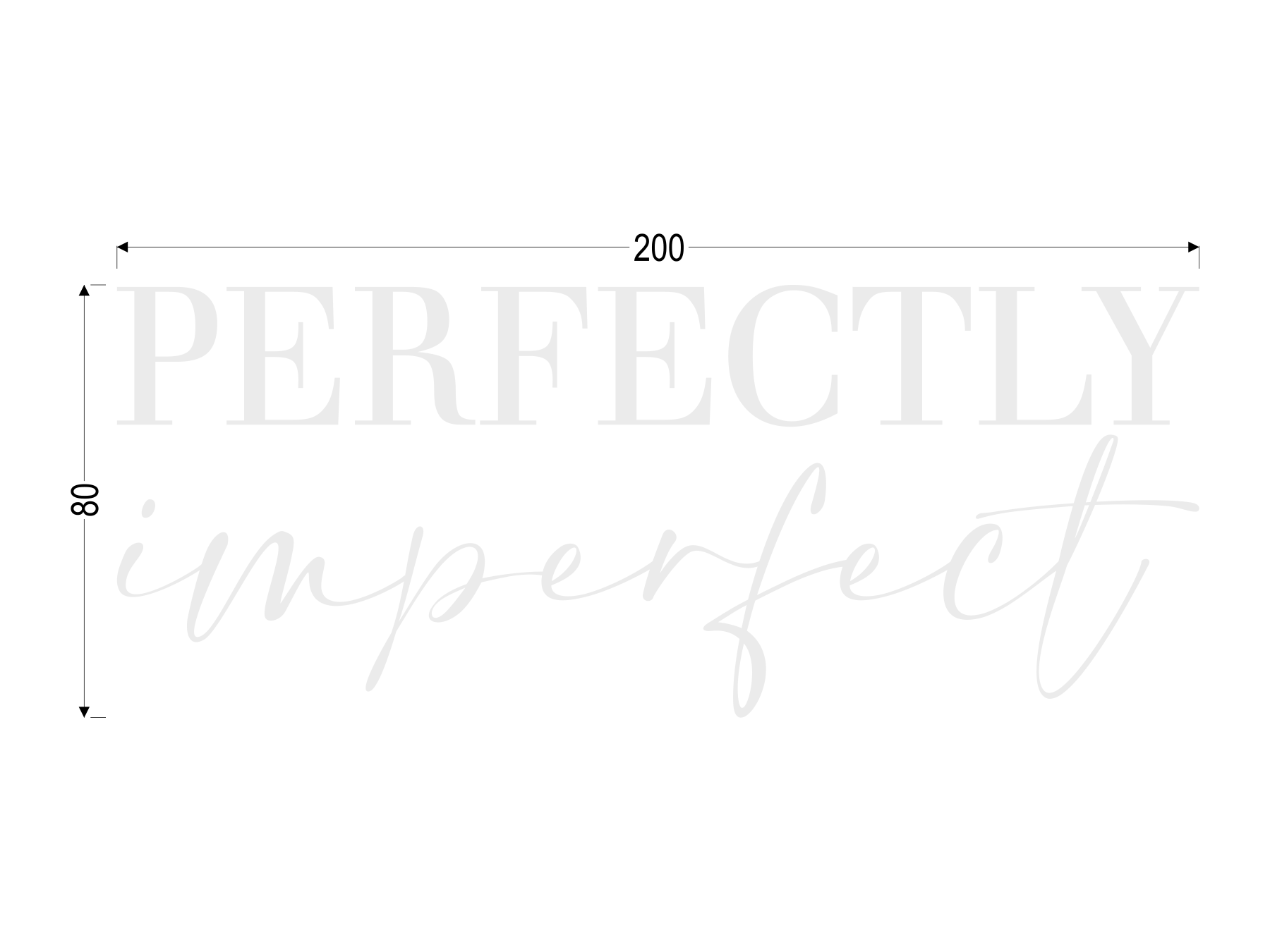 PERFECTLY imperfect weiß | Normaler Transferdruck
