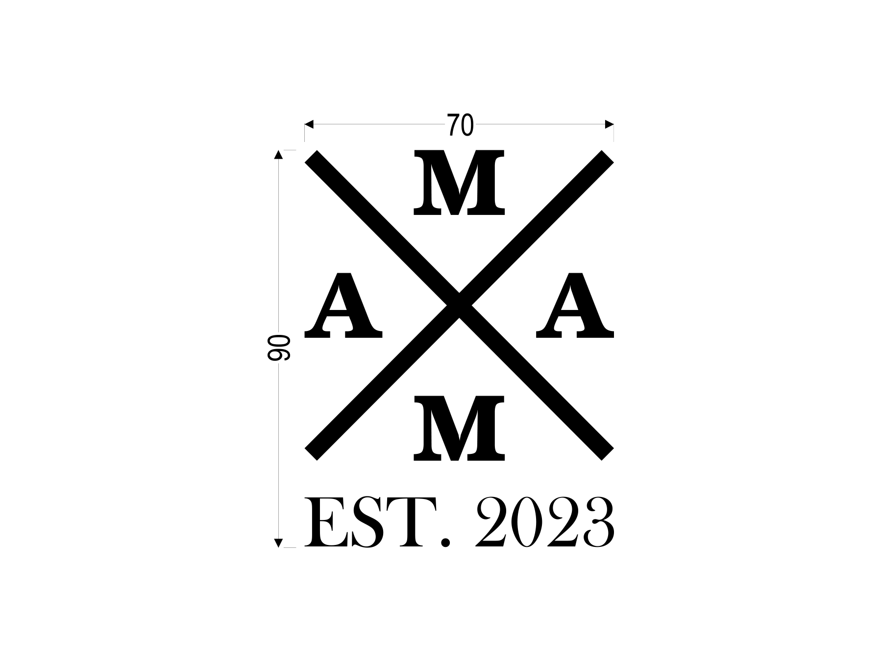 MAMA 2023 schwarz | Kleiner Transferdruck