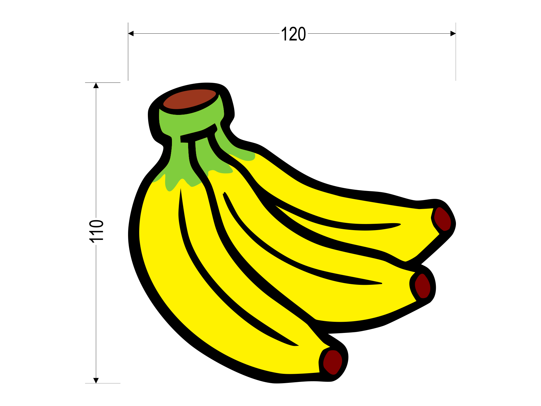 Bananen | Normaler Transferdruck