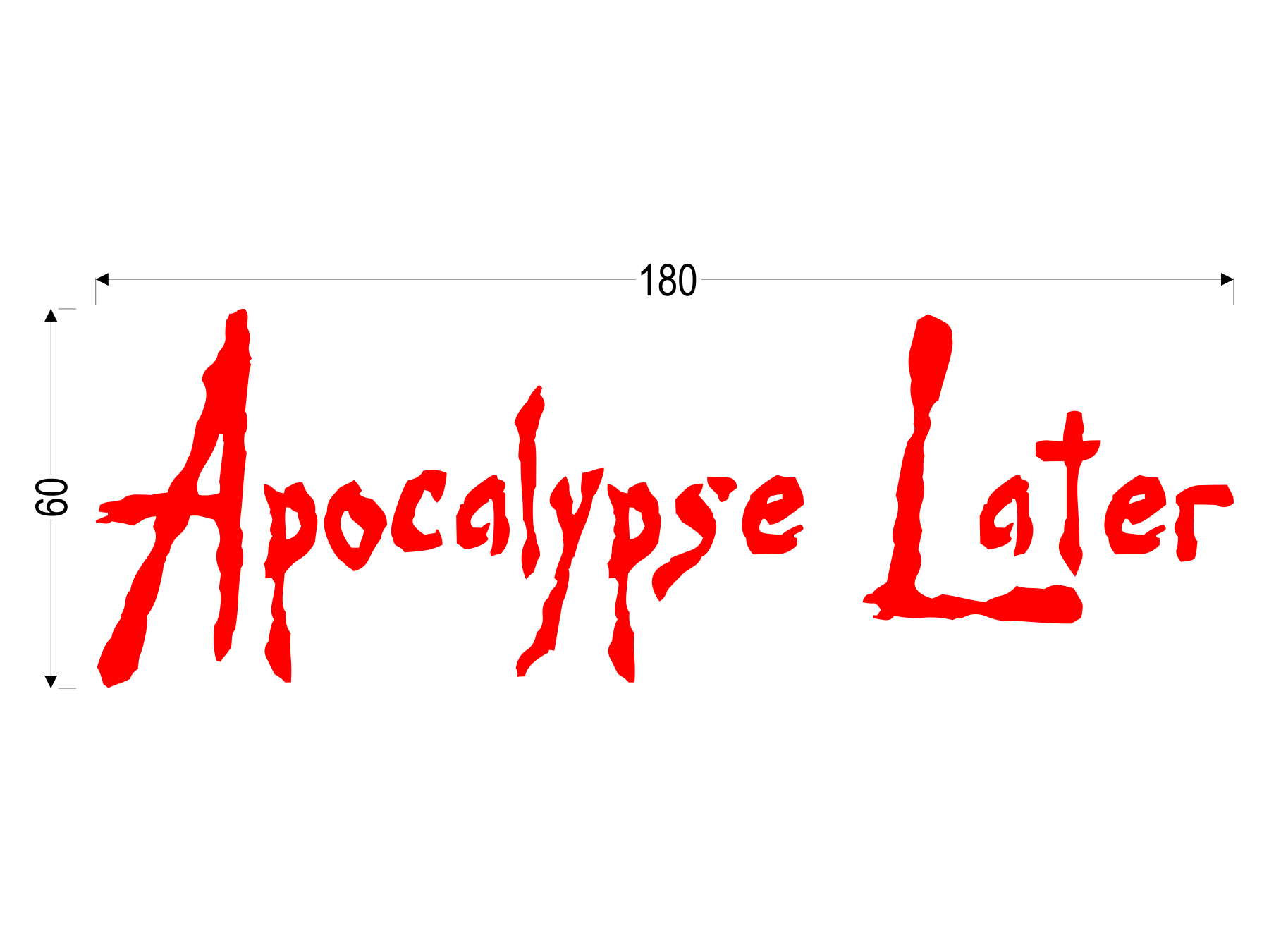 Apocalypse Later | Großer Transferdruck